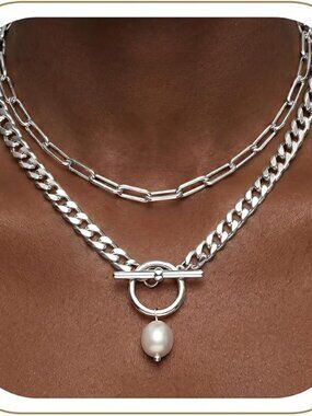 Chunky Gold Necklace Set for Women